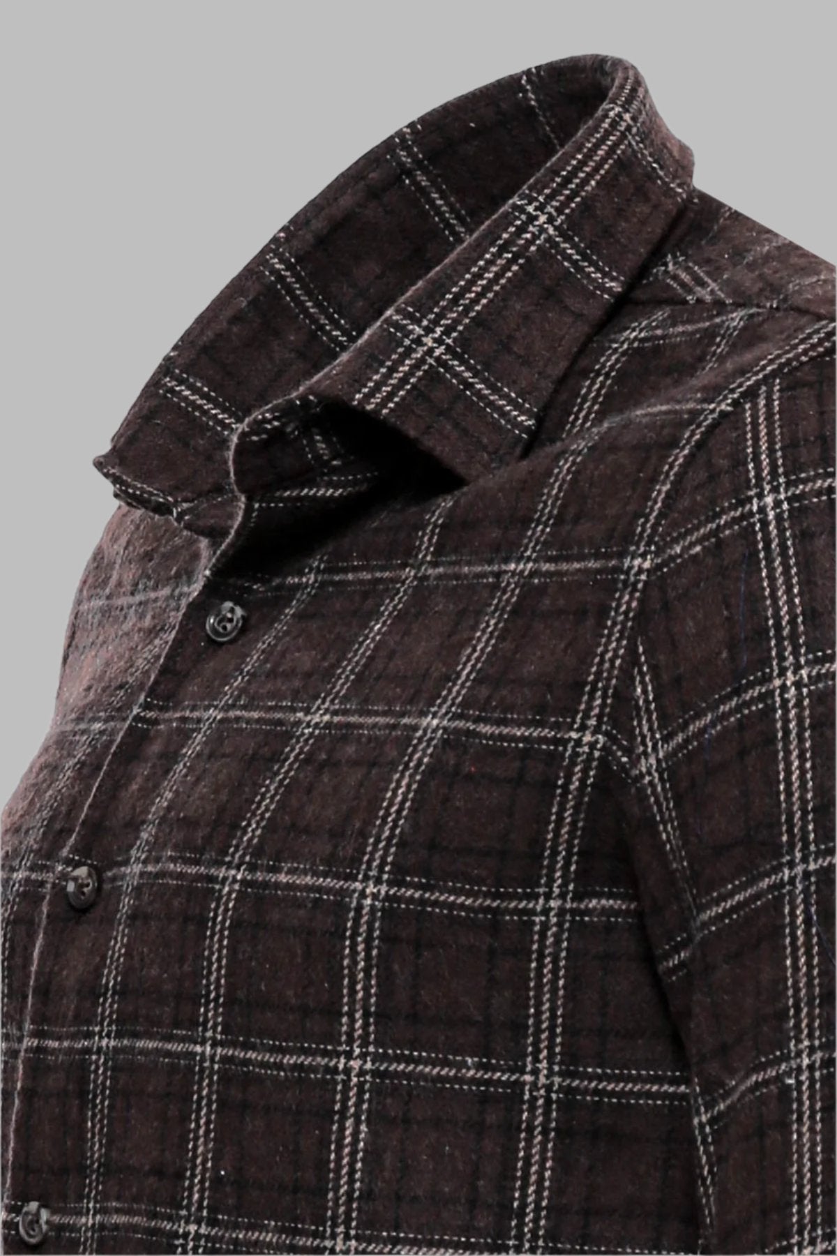 Checked Brown Men Lumberjack Shirt -