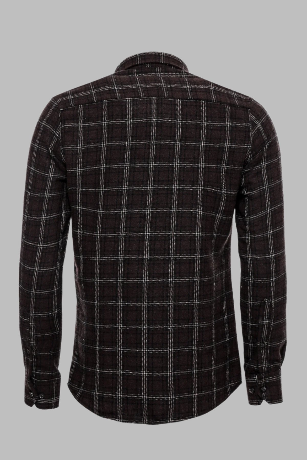Checked Brown Men Lumberjack Shirt -