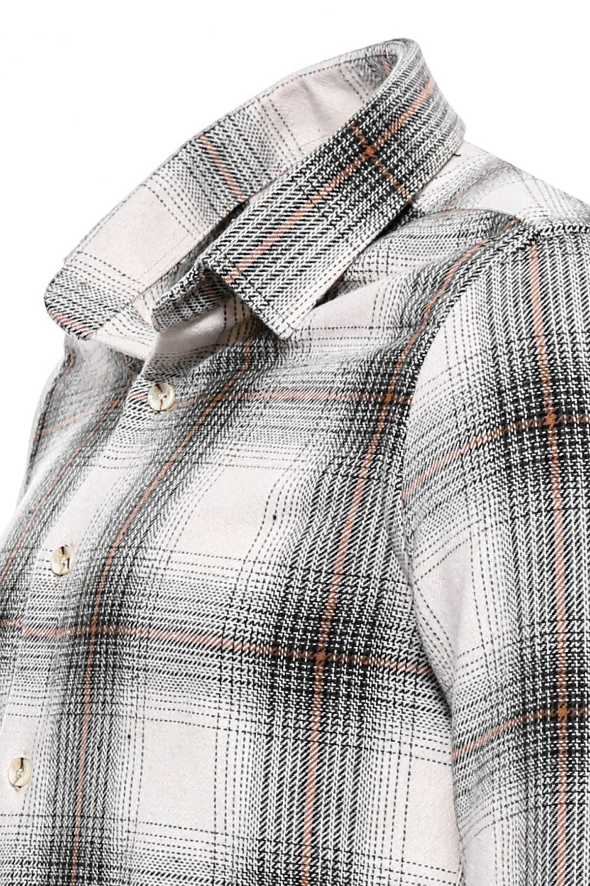 Checked Beige Men Lumberjack Shirt -