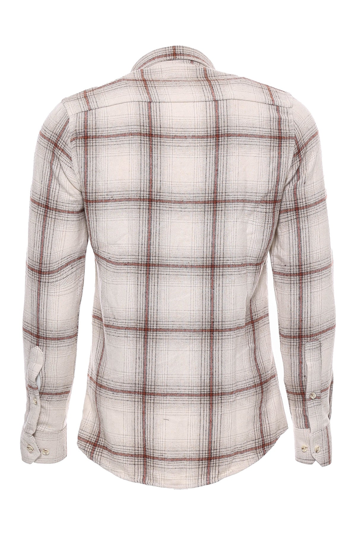 Plaid Light Brown Men Lumberjack Shirt -