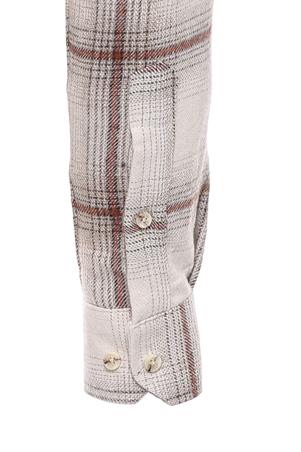 Plaid Light Brown Men Lumberjack Shirt -