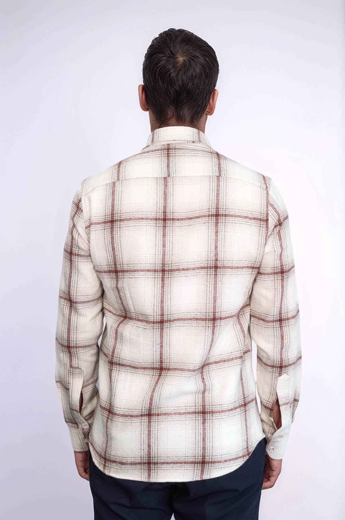 Plaid Light Brown Men Lumberjack Shirt