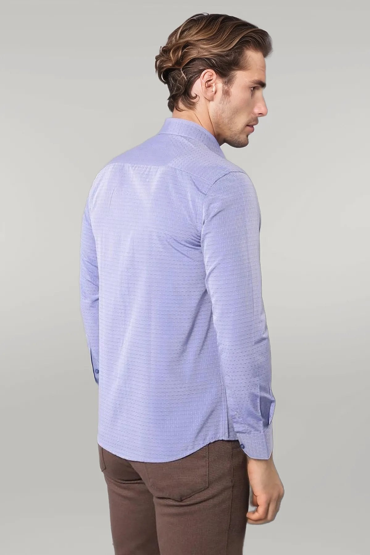KOALA SYDNEY Patterned Blue Men's Long Sleeve Shirt |