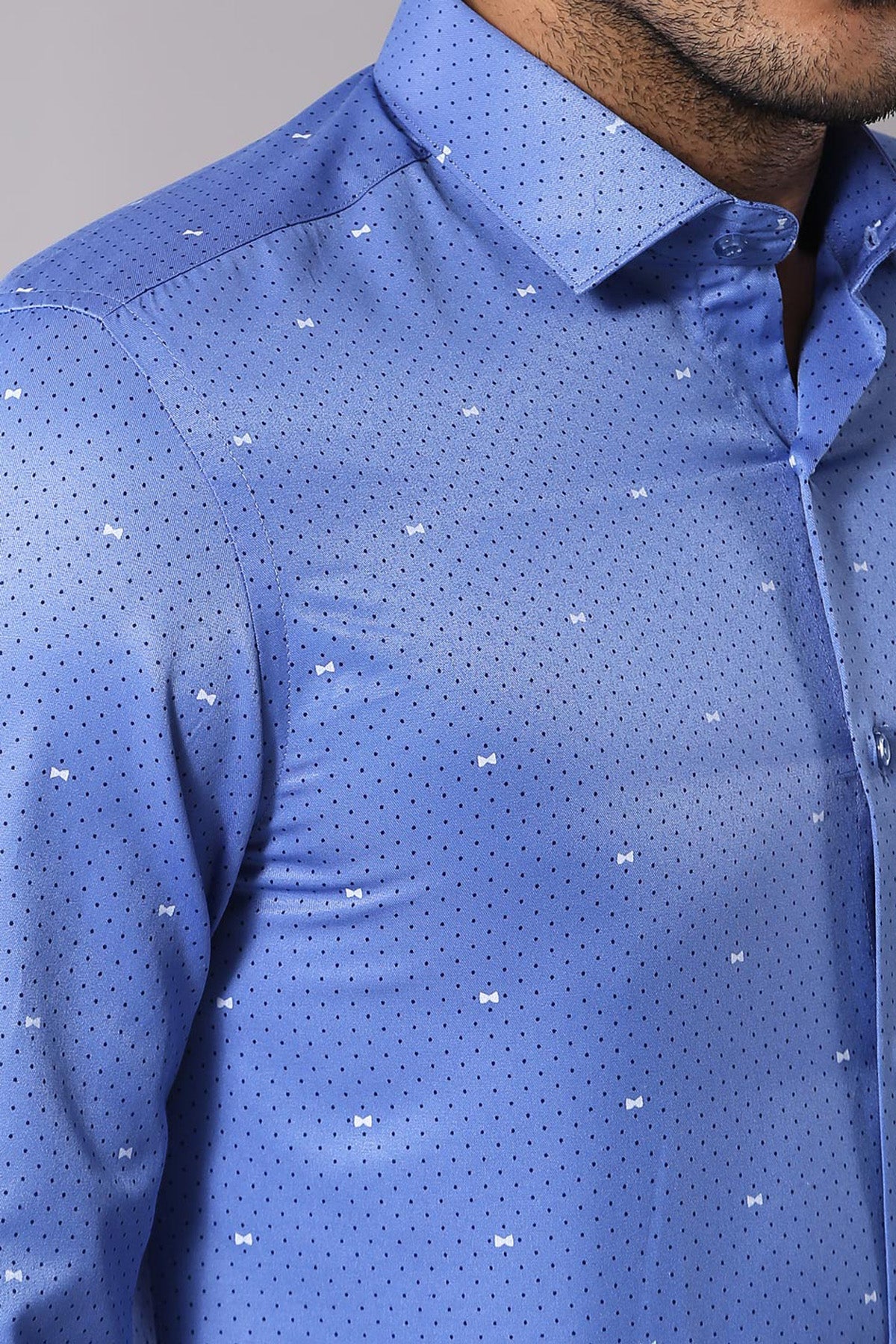 KOALA SYDNEY Dot Patterned Blue Shirt