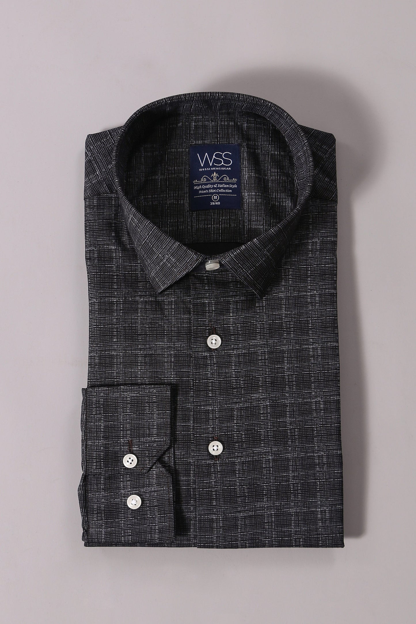 KOALA SYDNEY Plaid Patterned Black Shirt
