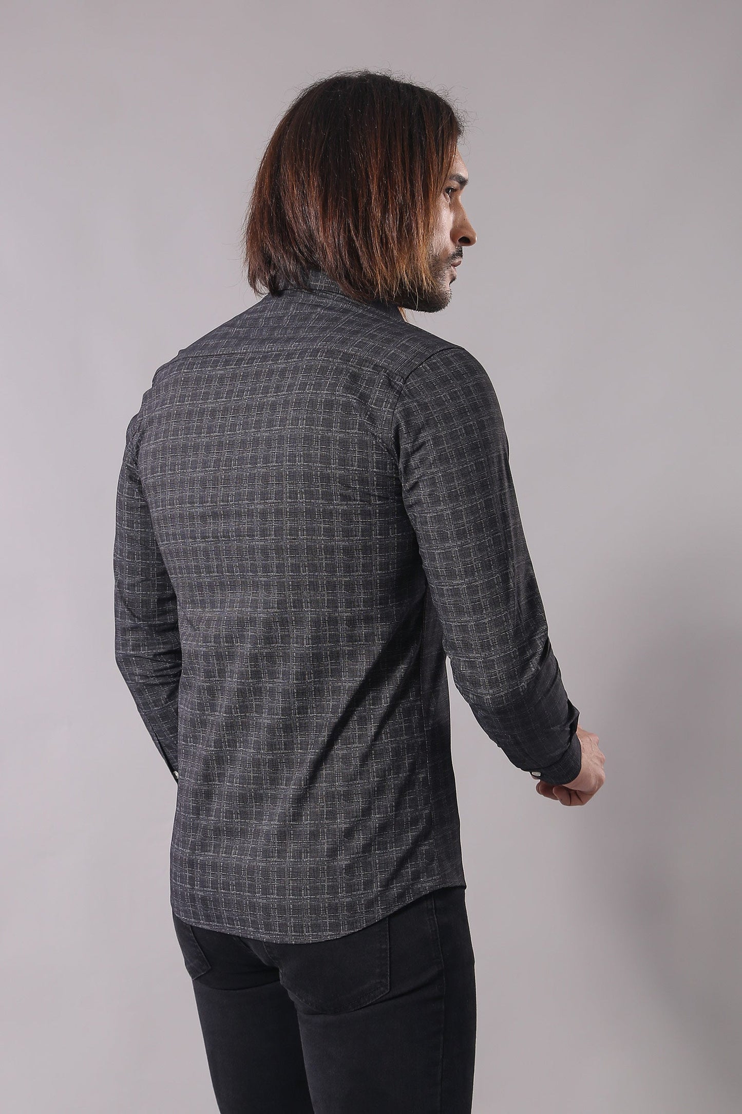 KOALA SYDNEY Plaid Patterned Black Shirt