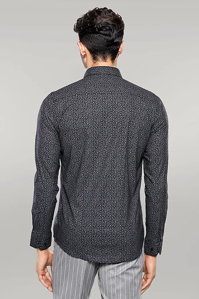KOALA SYDNEY Patterned Black Long Sleeve Shirt |