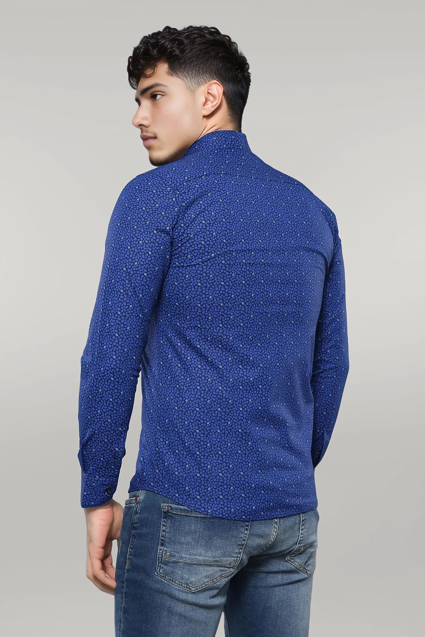 KOALA SYDNEY Patterned Blue Long Sleeve Shirt |