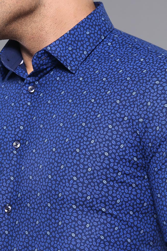 KOALA SYDNEY Patterned Blue Long Sleeve Shirt |