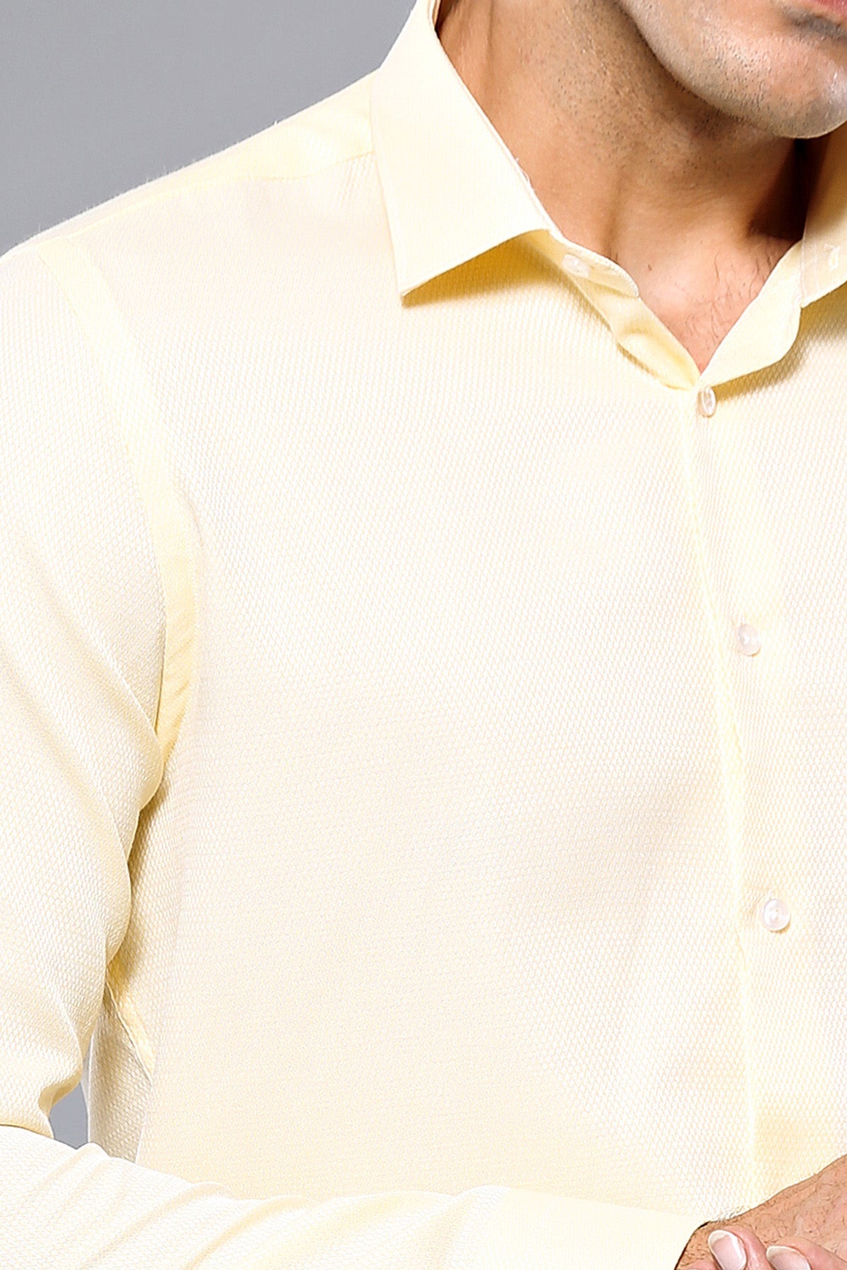 Patterned Yellow Casual Shirt | -