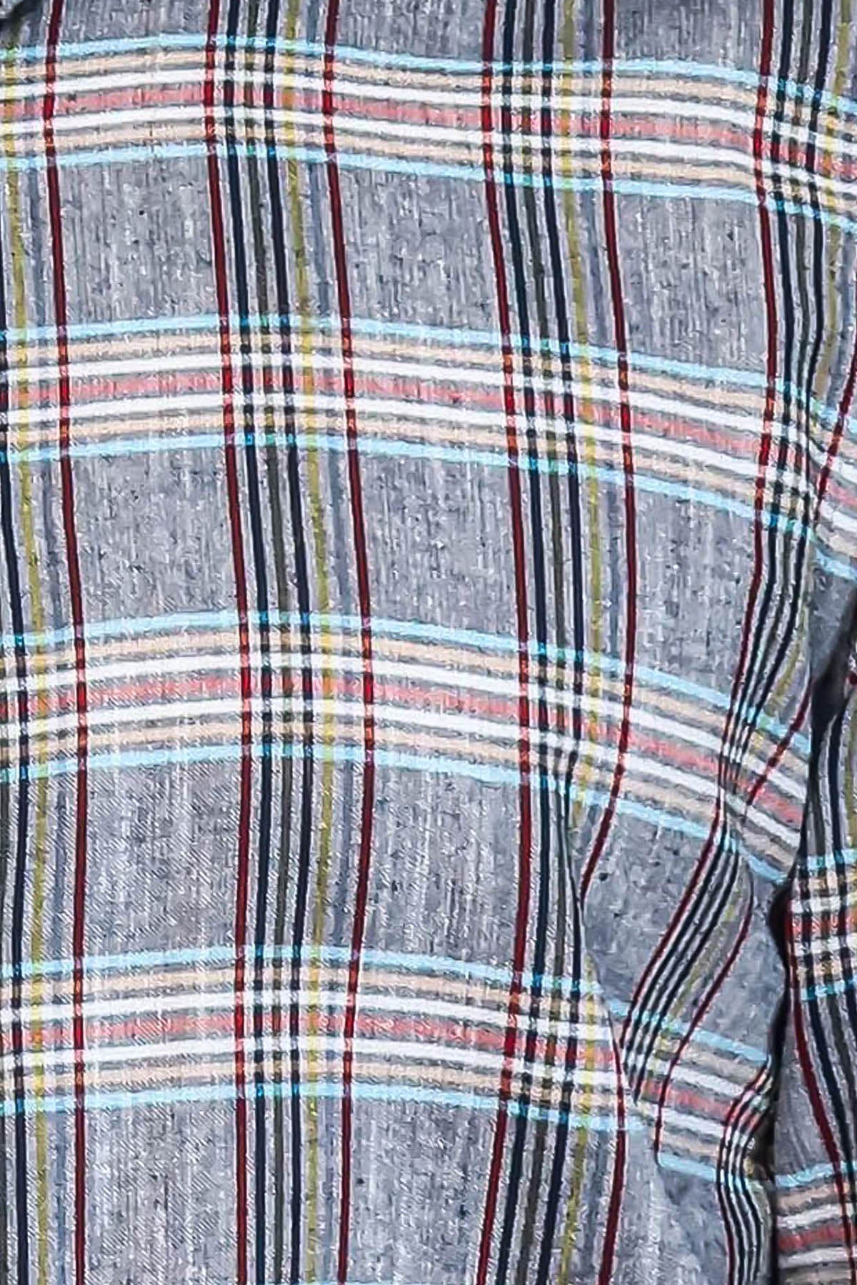 Casual Blue Plaid Shirt