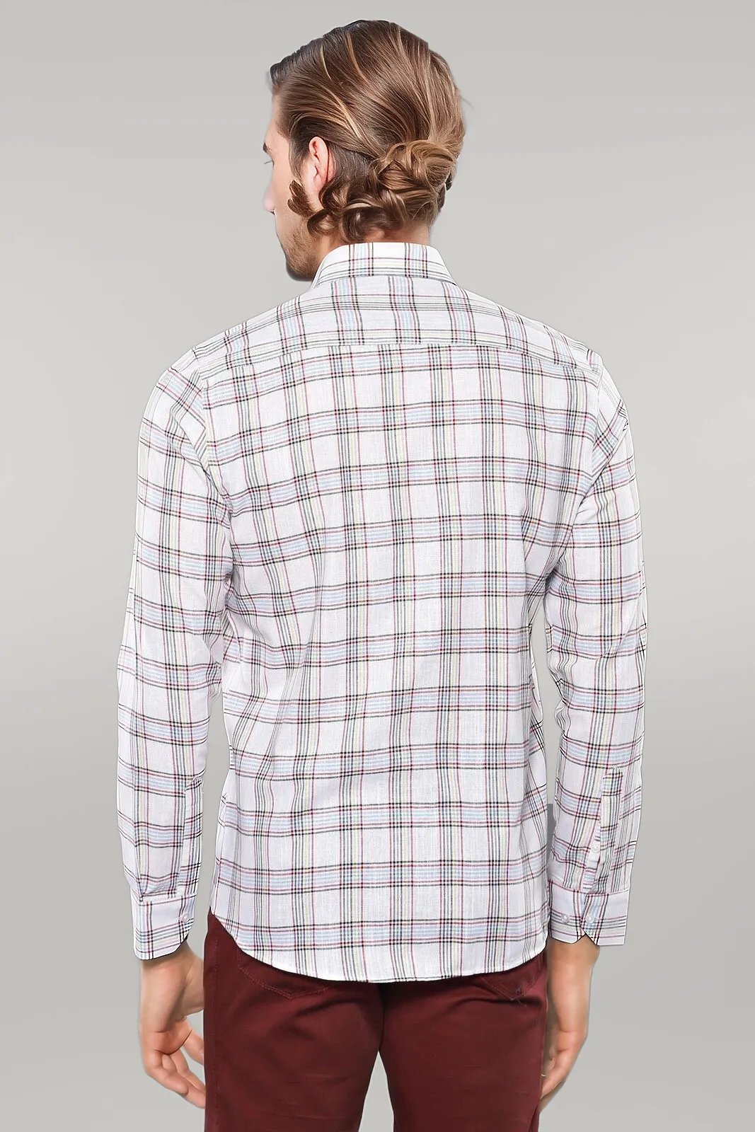 KOALA SYDNEY Casual White Plaid Shirt |