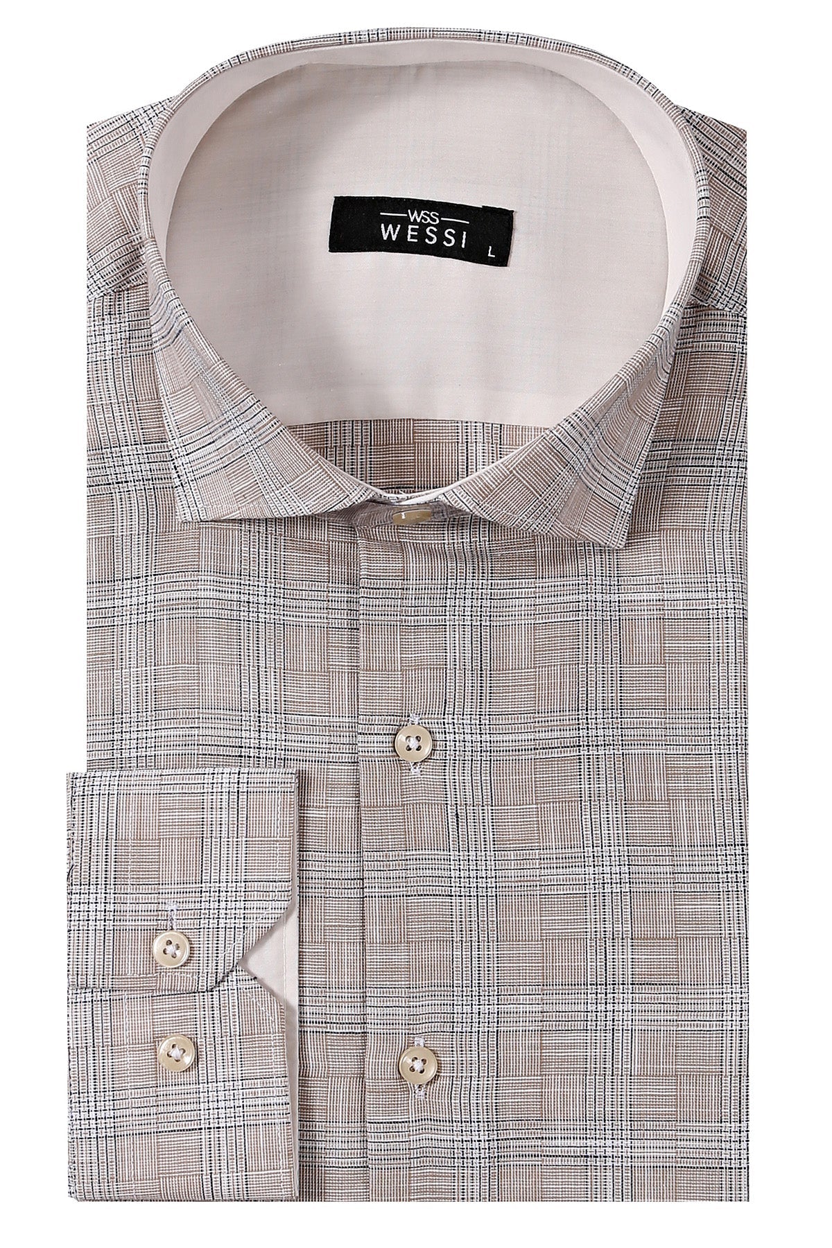 Checked Beige Shirt -