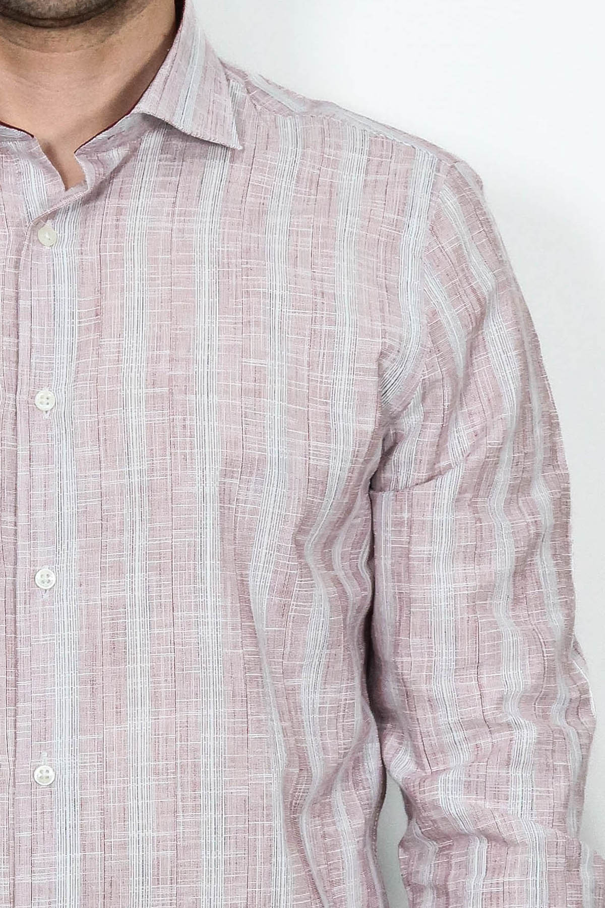 Light Red Checked Shirt