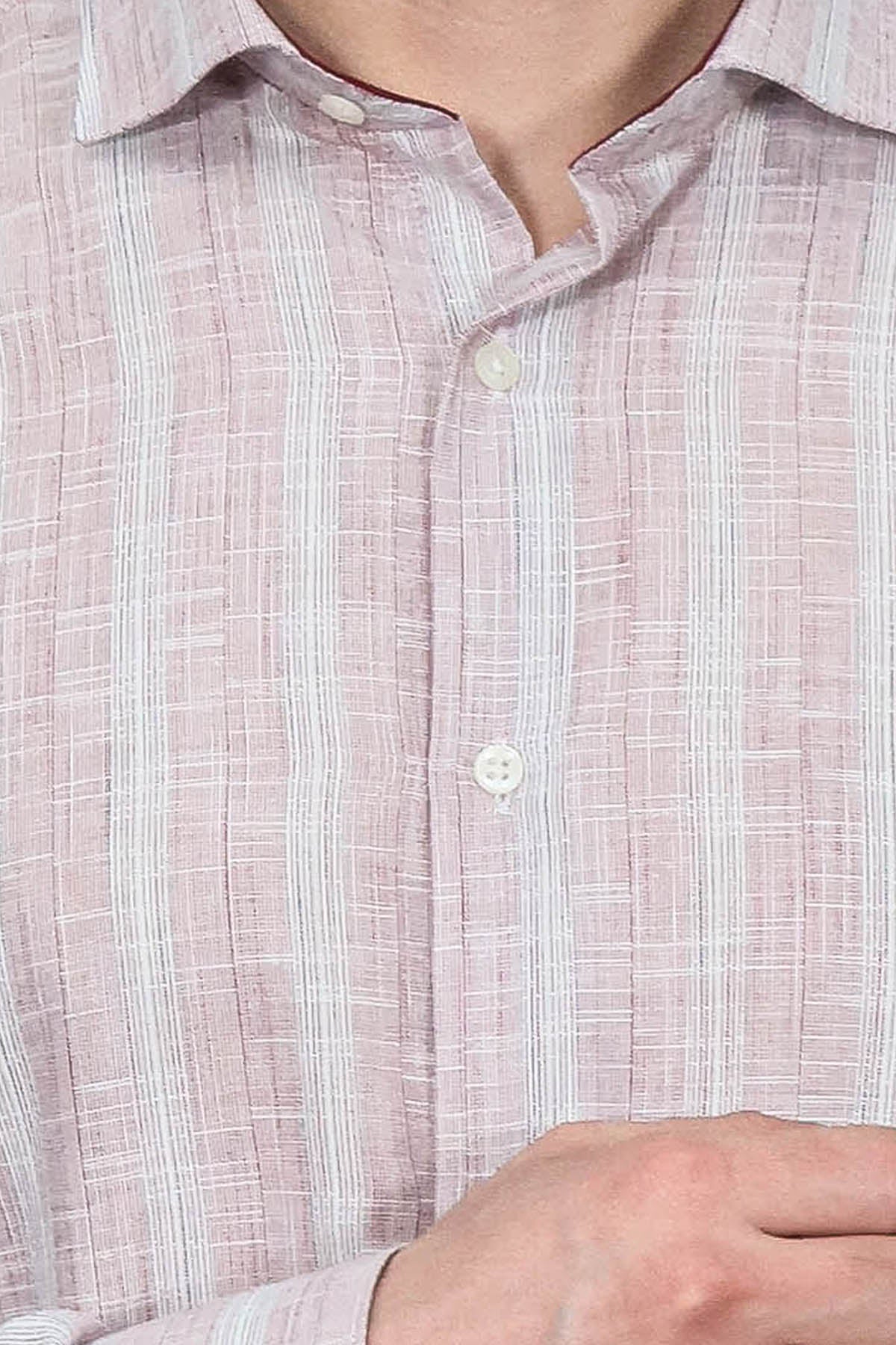 Light Red Checked Shirt
