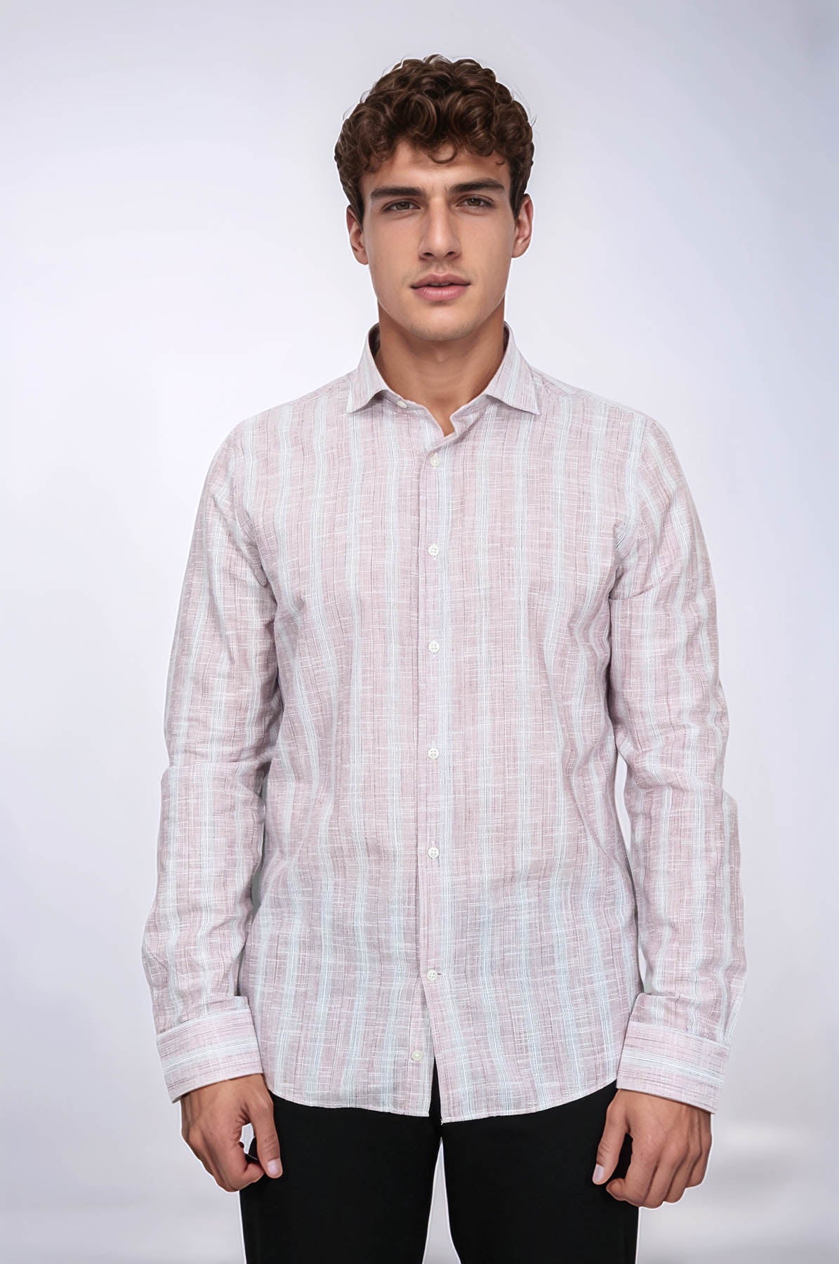 Light Red Checked Shirt