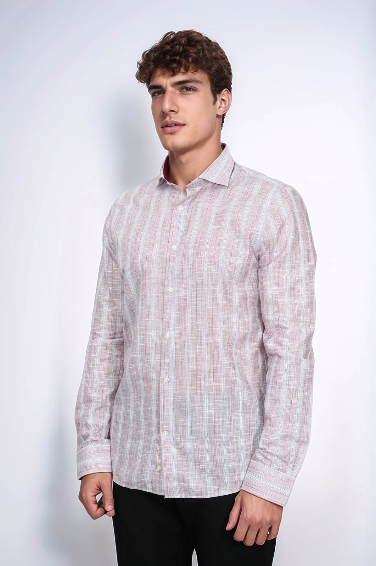 Light Red Checked Shirt