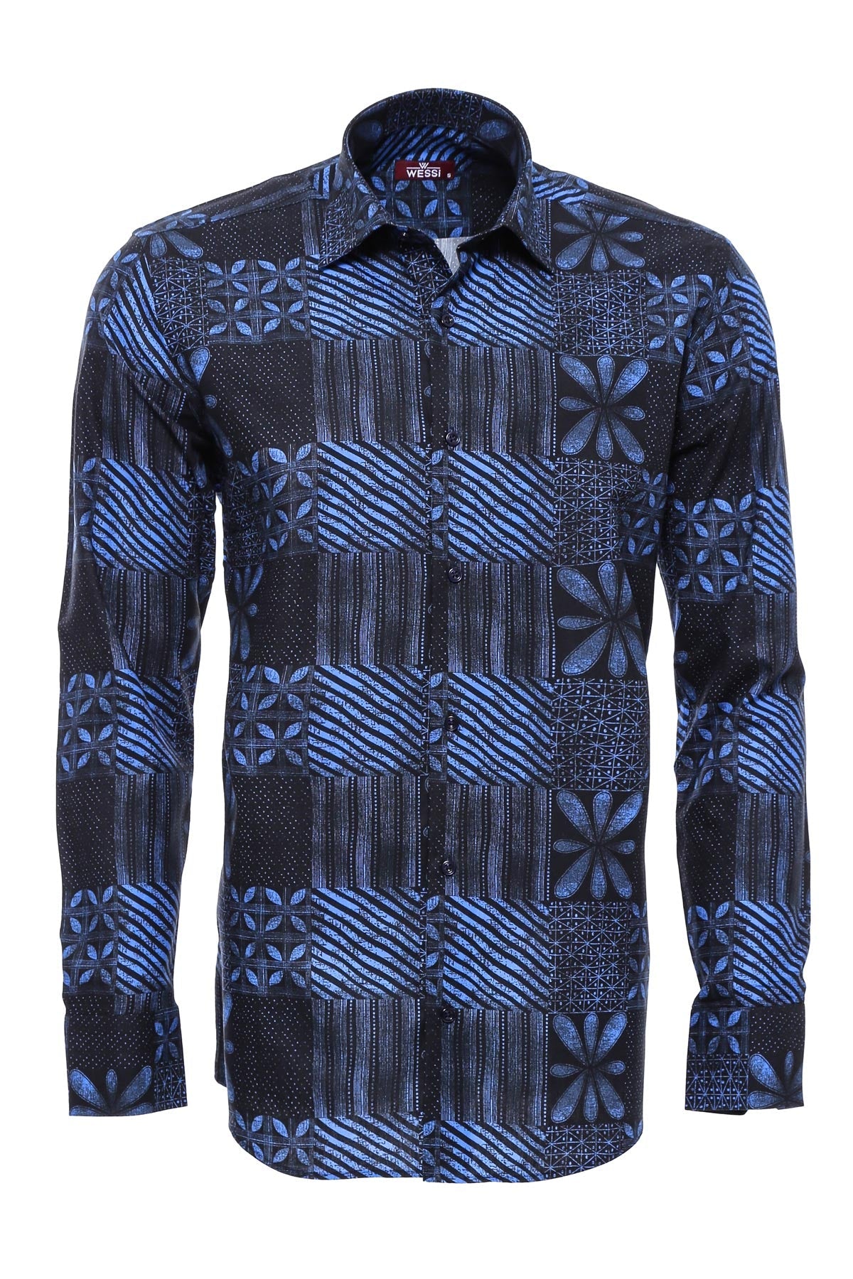 KOALA SYDNEY Navy Blue Patterned Shirt