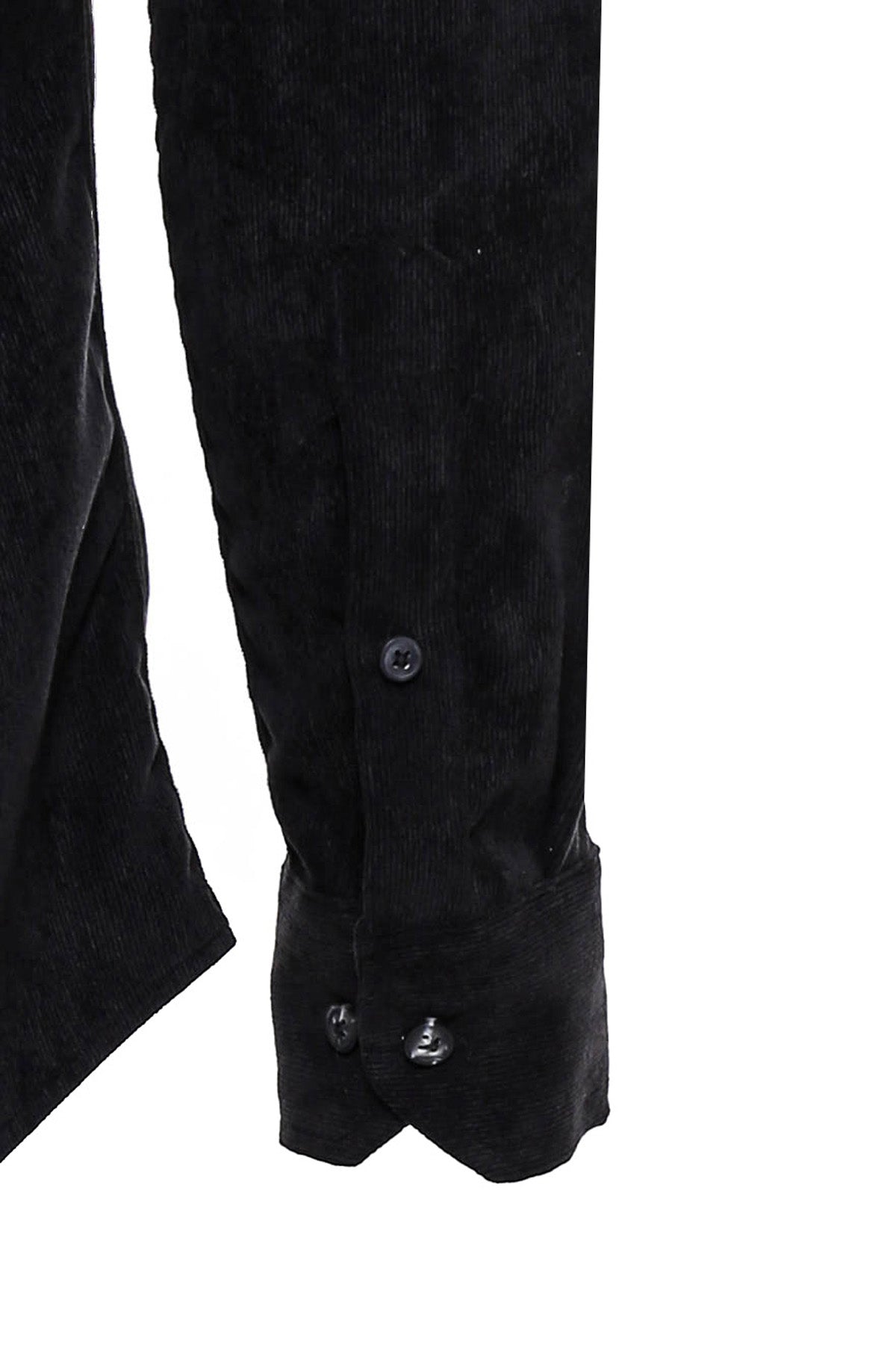 Black Long Sleeves Velvet Men's Shirt