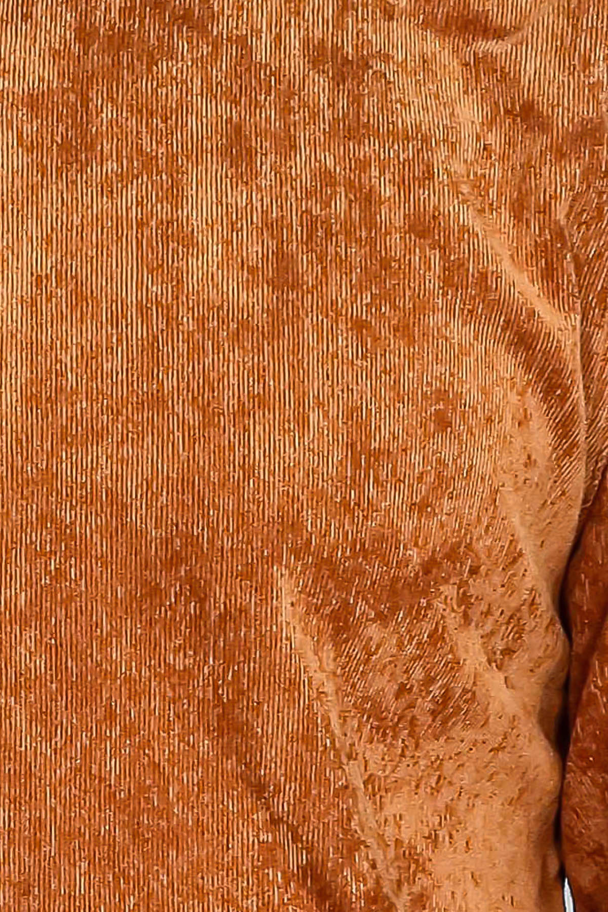 Brown Long Sleeves Velvet Men's Shirt