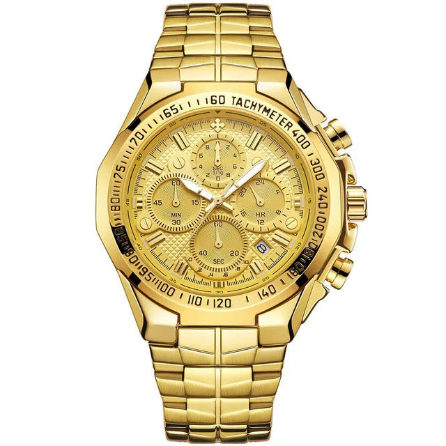 Men's Luxury Sports Watch Waterproof Chronograph