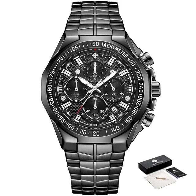 Men's Luxury Sports Watch Waterproof Chronograph