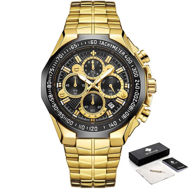 Men's Luxury Sports Watch Waterproof Chronograph
