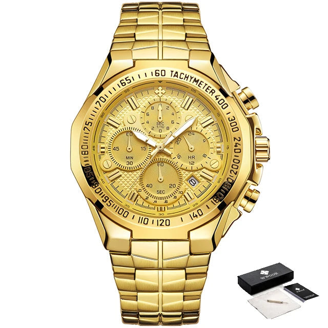 Men's Luxury Sports Watch Waterproof Chronograph