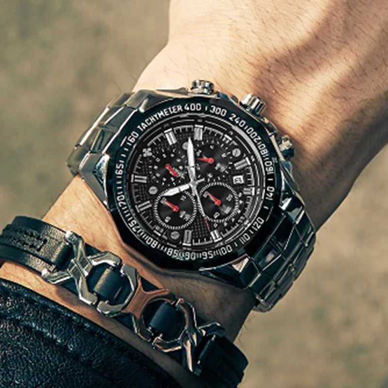Men's Luxury Sports Watch Waterproof Chronograph
