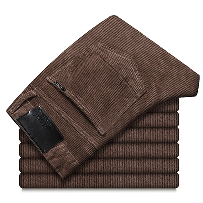 Autumn-Winter Men’s Straight Corduroy Jeans