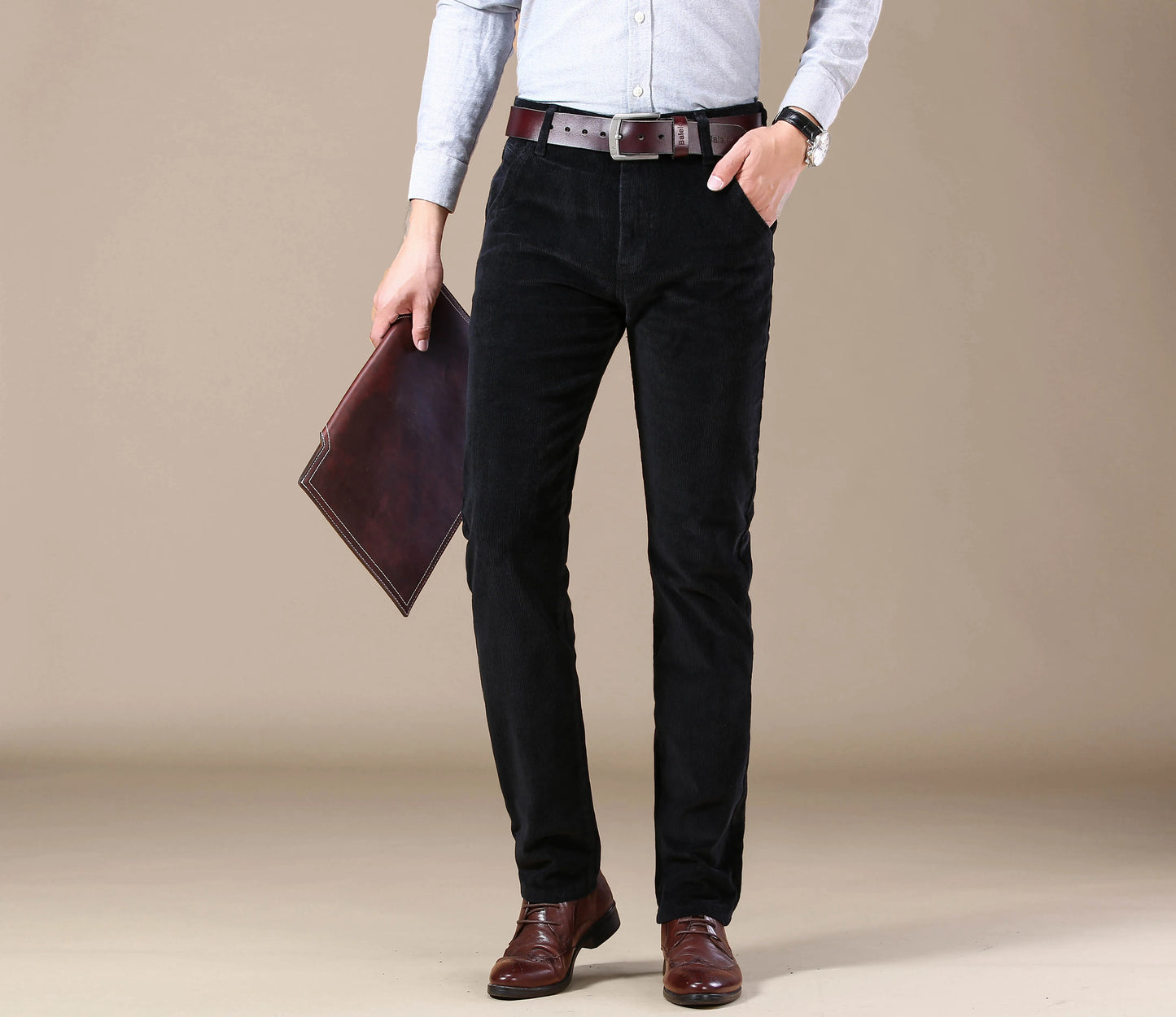 Autumn-Winter Men’s Straight Corduroy Jeans