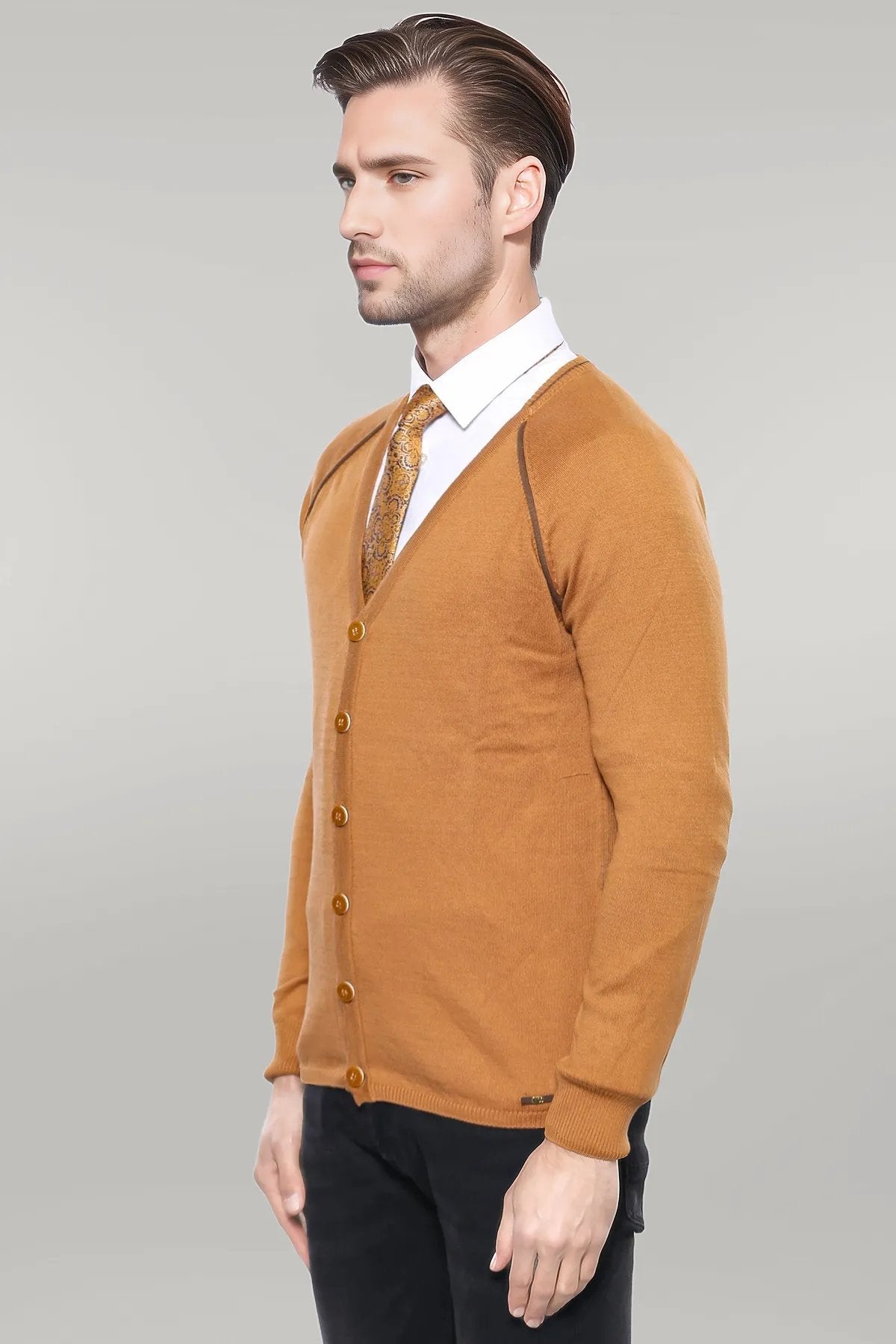 Tawny Men's Cardigan Sweater