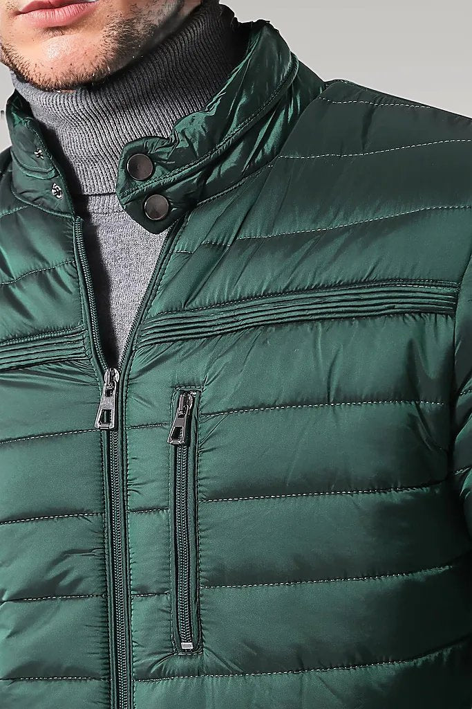 Green Down Men Coat