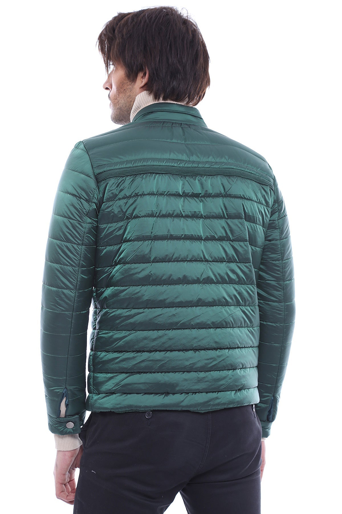 Green Down Men Coat