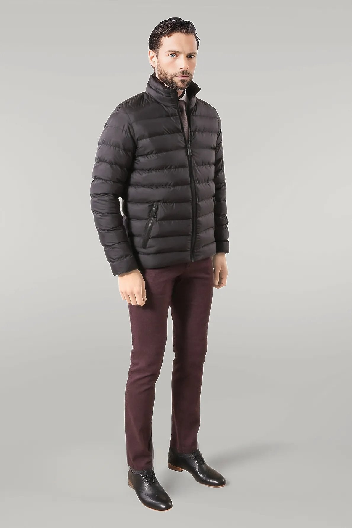 Black Short Men Down Jacket