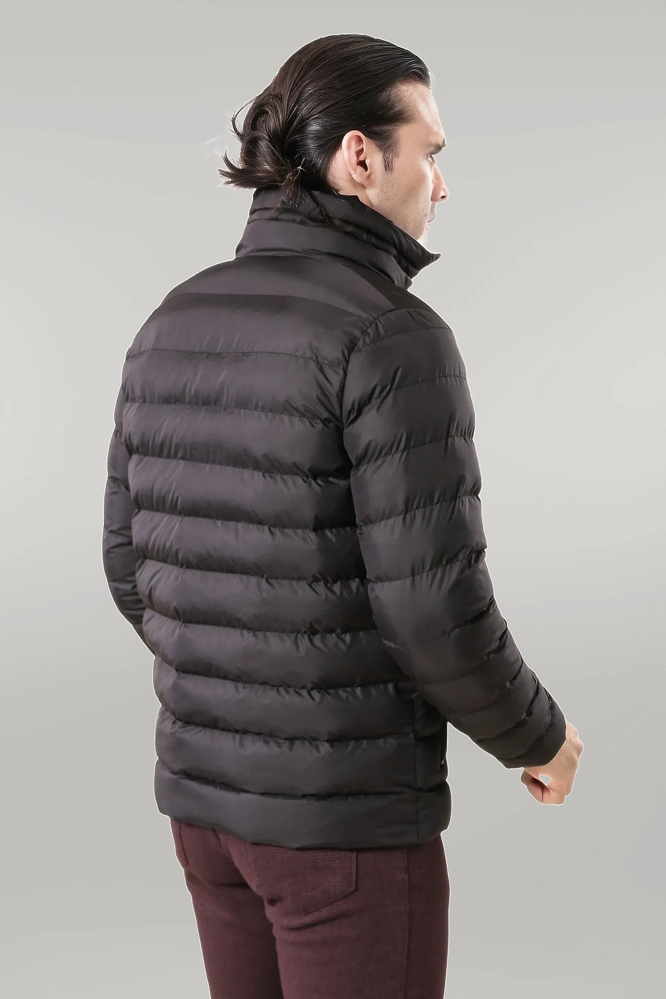 Black Short Men Down Jacket