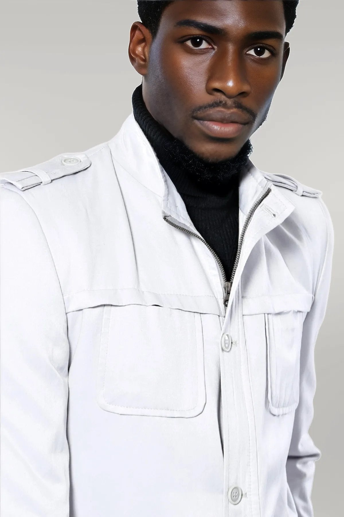 Double Breasted Cream Trench Coat