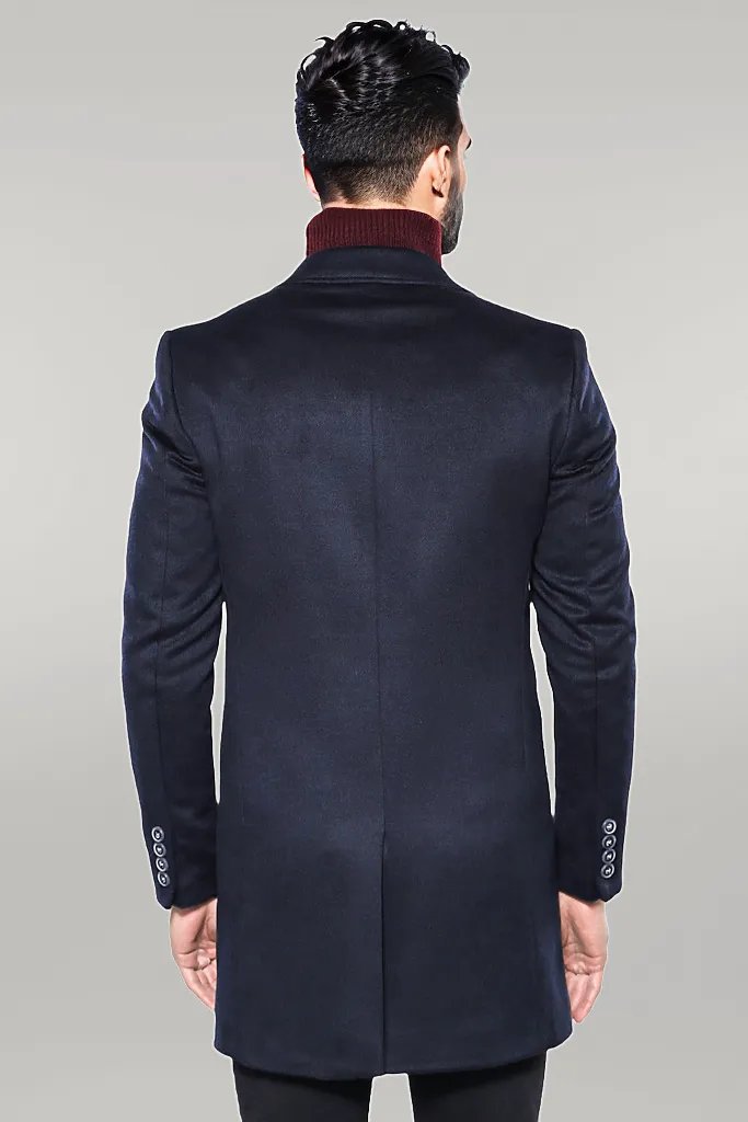 Navy Blue Long Coat