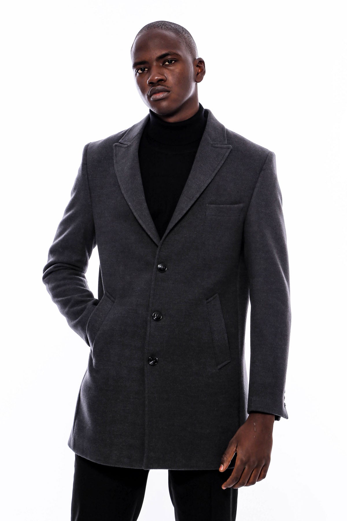 Grey Men Long Coat