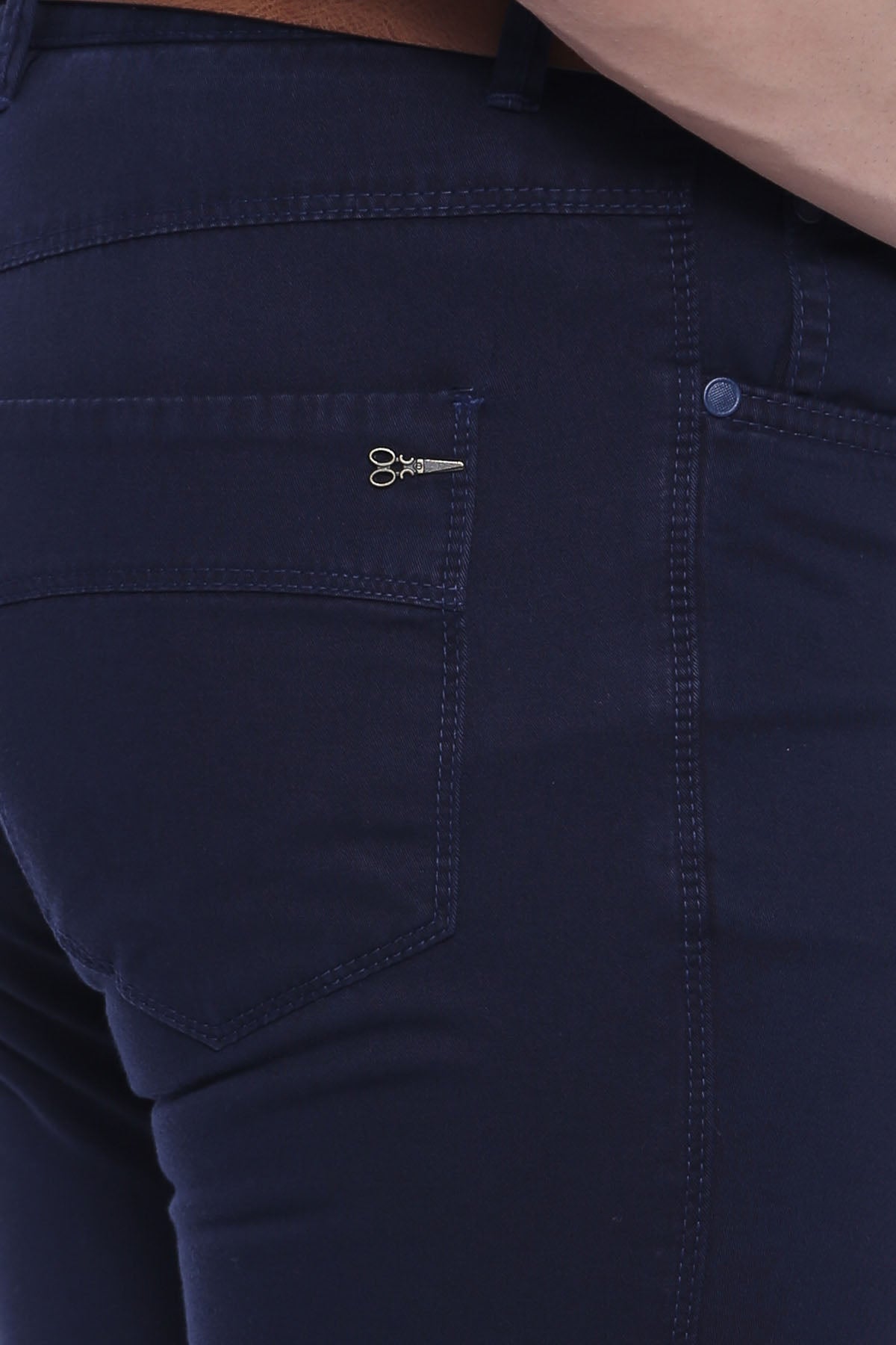 KOALA SYDNEY Slim Fit Plain 5 Pockets Navy Blue Men Pants