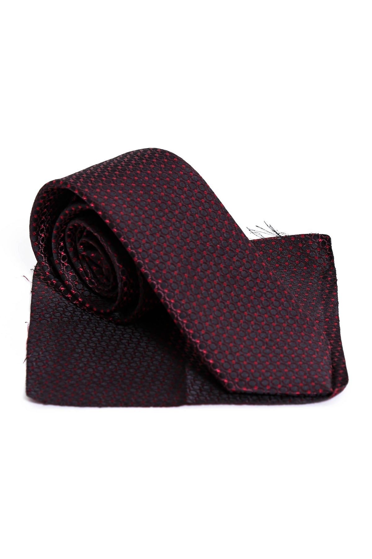 KOALA SYDNEY Circle Patterned Men Burgundy Tie – Wessi