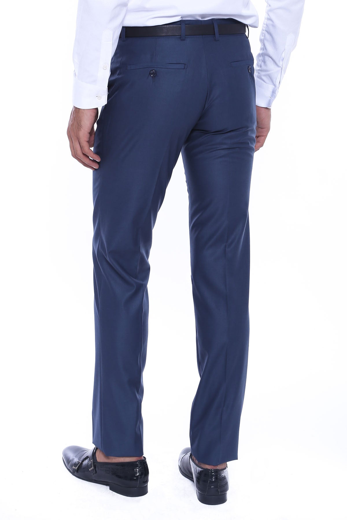 KOALA SYDNEY Navy Blue Slim Fit Plain Men Pants