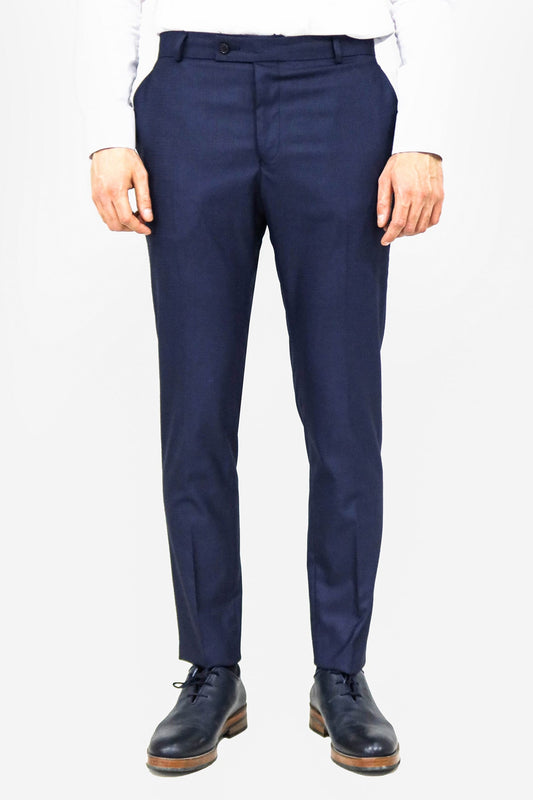 Plain Navy Blue Men Trousers