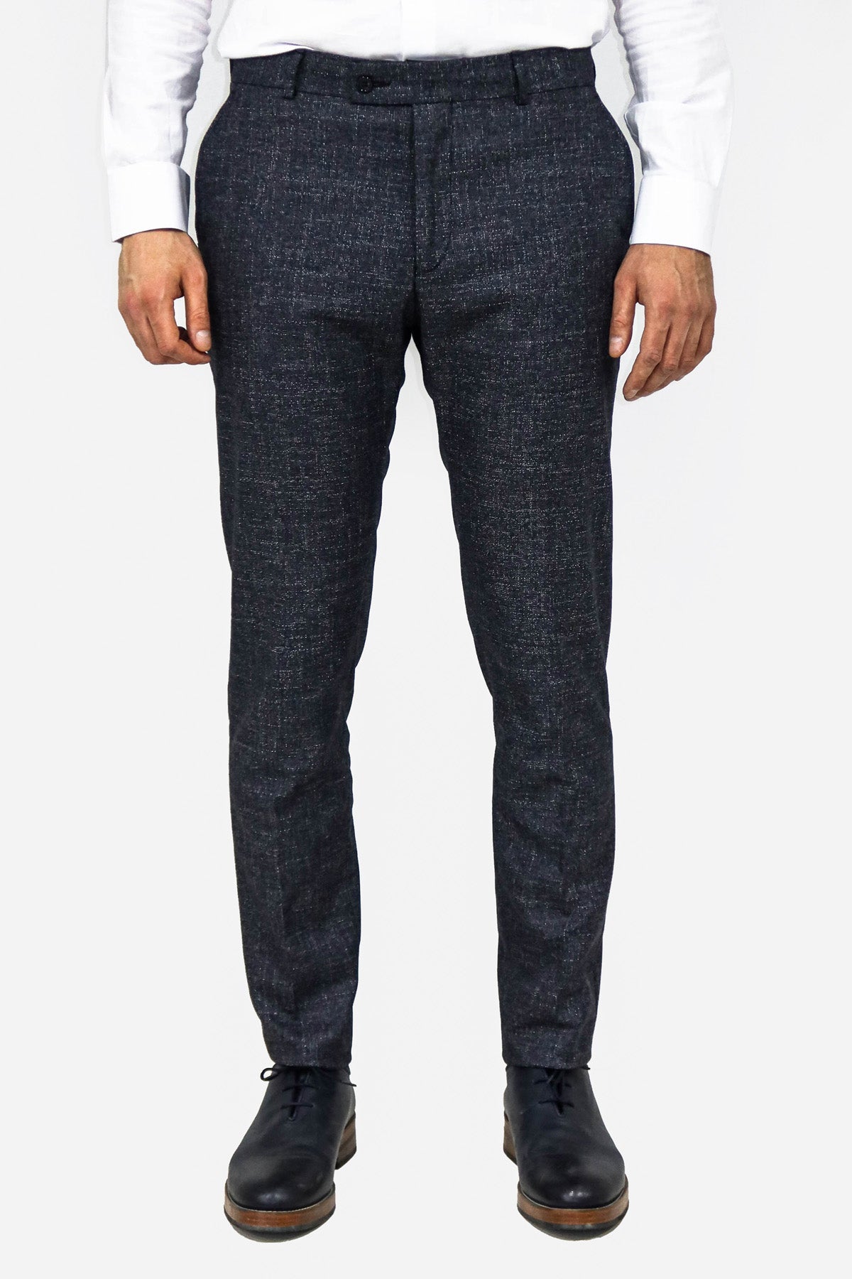 Plain Navy Blue Men Trousers