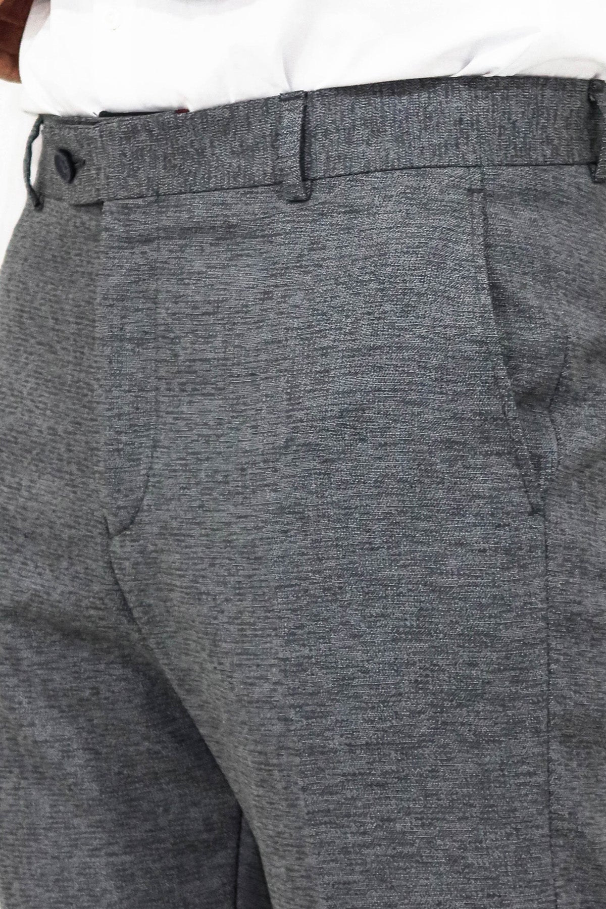 KOALA SYDNEY Plain Grey Men Trousers -