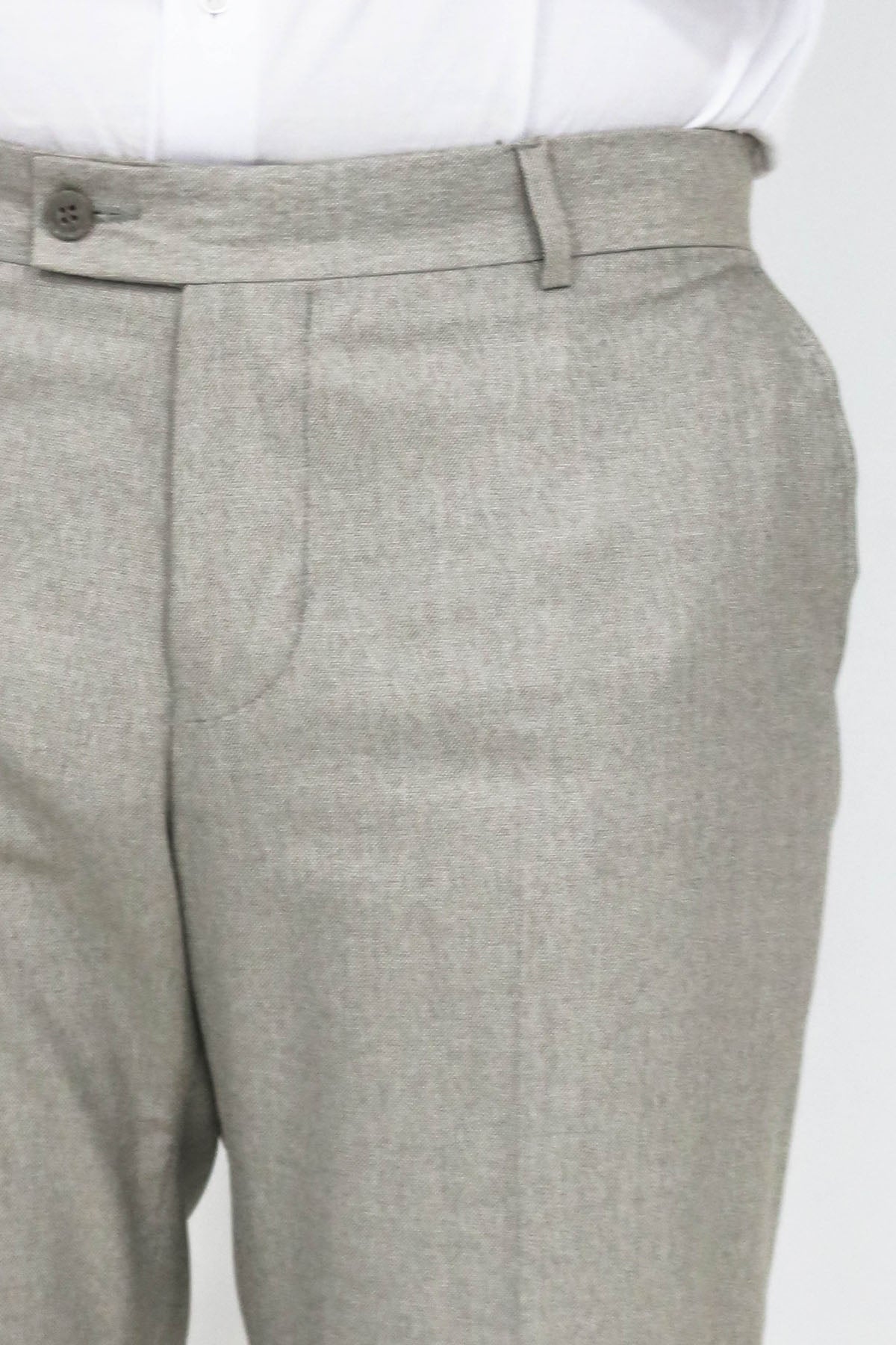 KOALA SYDNEY Slim Fit Textured Cream Men Trousers