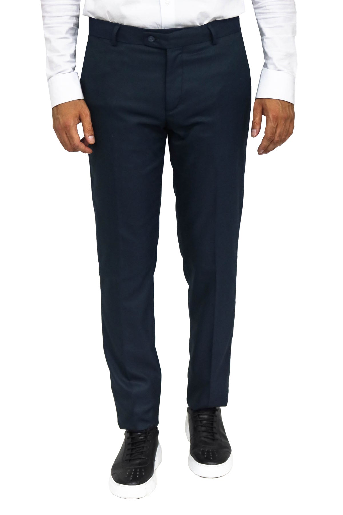 KOALA SYDNEY Slim Fit Textured Oil Green Men Trousers