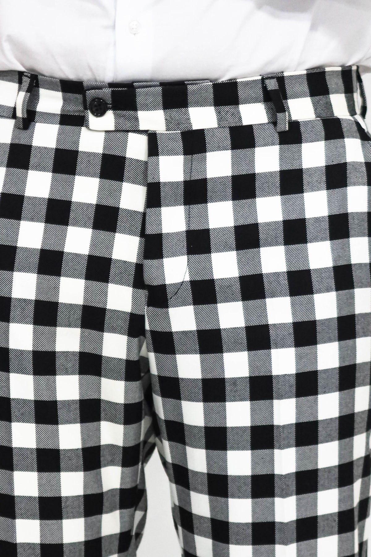 KOALA SYDNEY Slim Fit Checked Black Men Pants