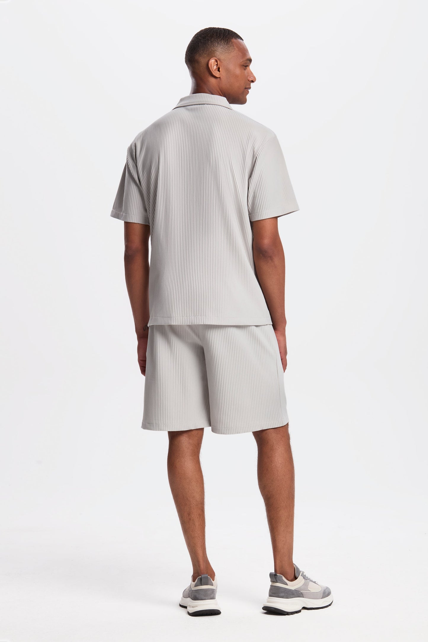 Pleated Short Sleeve Shirt