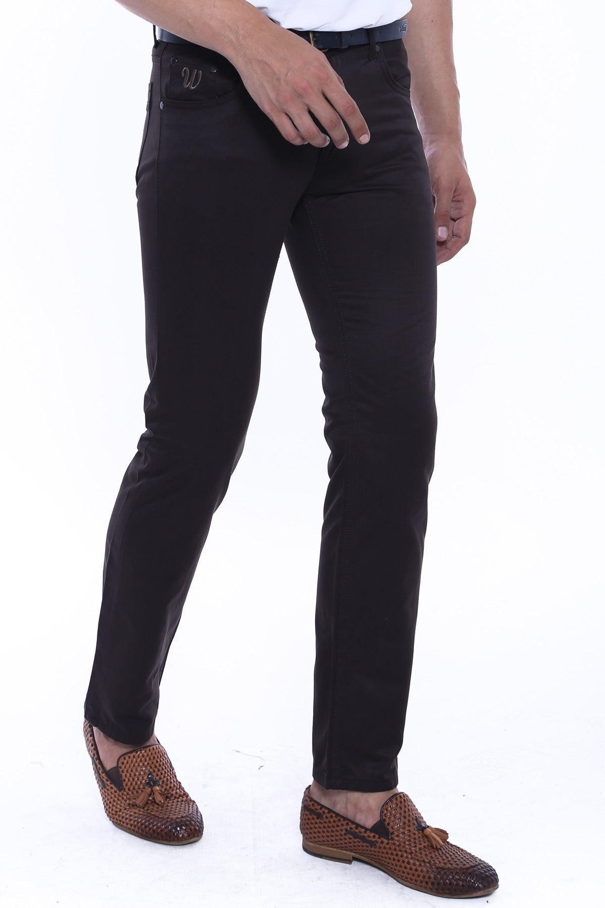 KOALA SYDNEY Gabardin Brown Men Pants